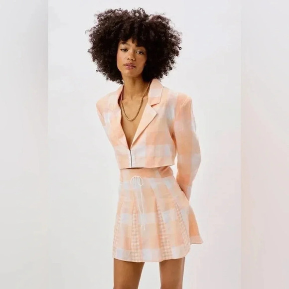 NWOT FOR LOVE & LEMONS x DOLLS KILL EUGENIE CROP BLAZER TOP Small - Picture 6 of 7